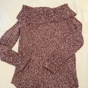 Abercrombie off the shoulder chunky sweater